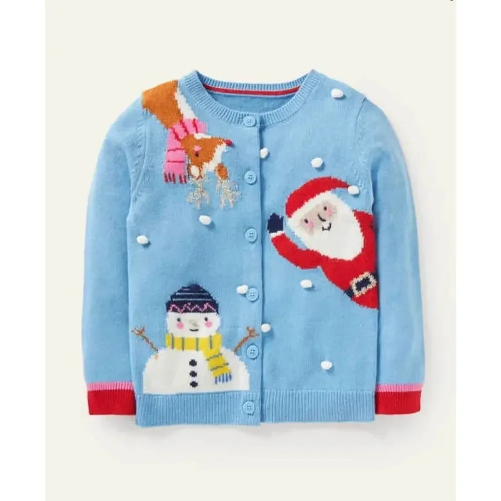 NWT❤️Mini Boden Festive Cardigan sz9-10Y